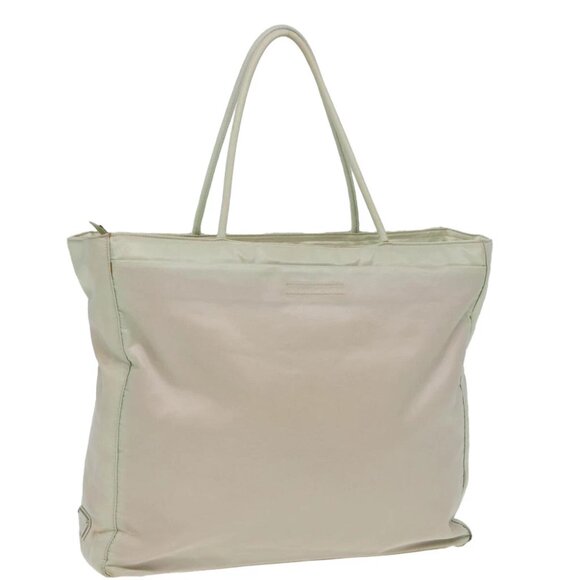 PRADA Tote Bag Nylon White Auth 84456 - Picture 1 of 15
